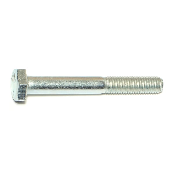 Midwest Fastener Grade 5, 1/4"-28 Hex Head Cap Screw, Zinc Plated Steel, 2 in L, 12 PK 60425 - main